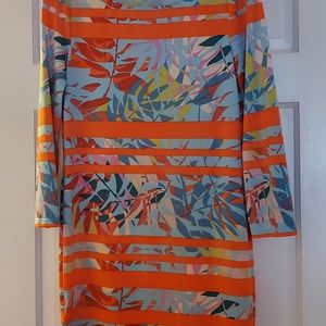 NWOT BCBGMAXAZRIA tropical print mini dress